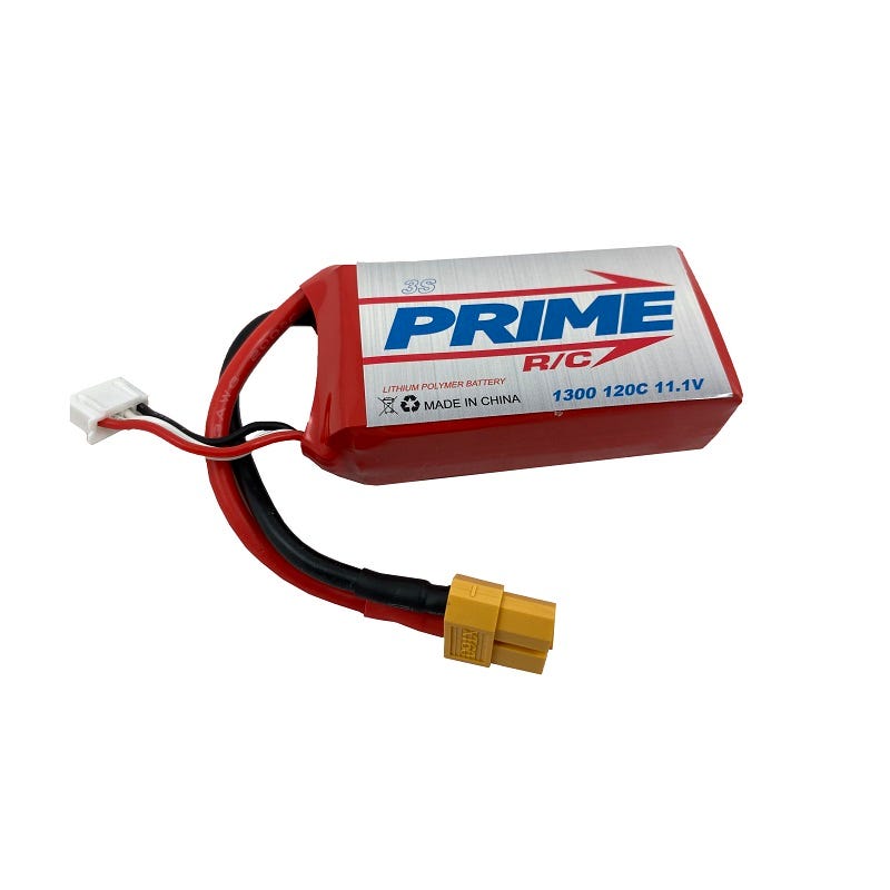 1300mAh 3S Prime RC 11.1v 120C LiPo Battery with XT60 Connector