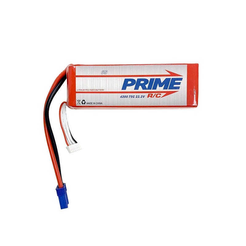 4200mAh 6S Prime RC 22.2v 75C LiPo Battery with EC5 Connector