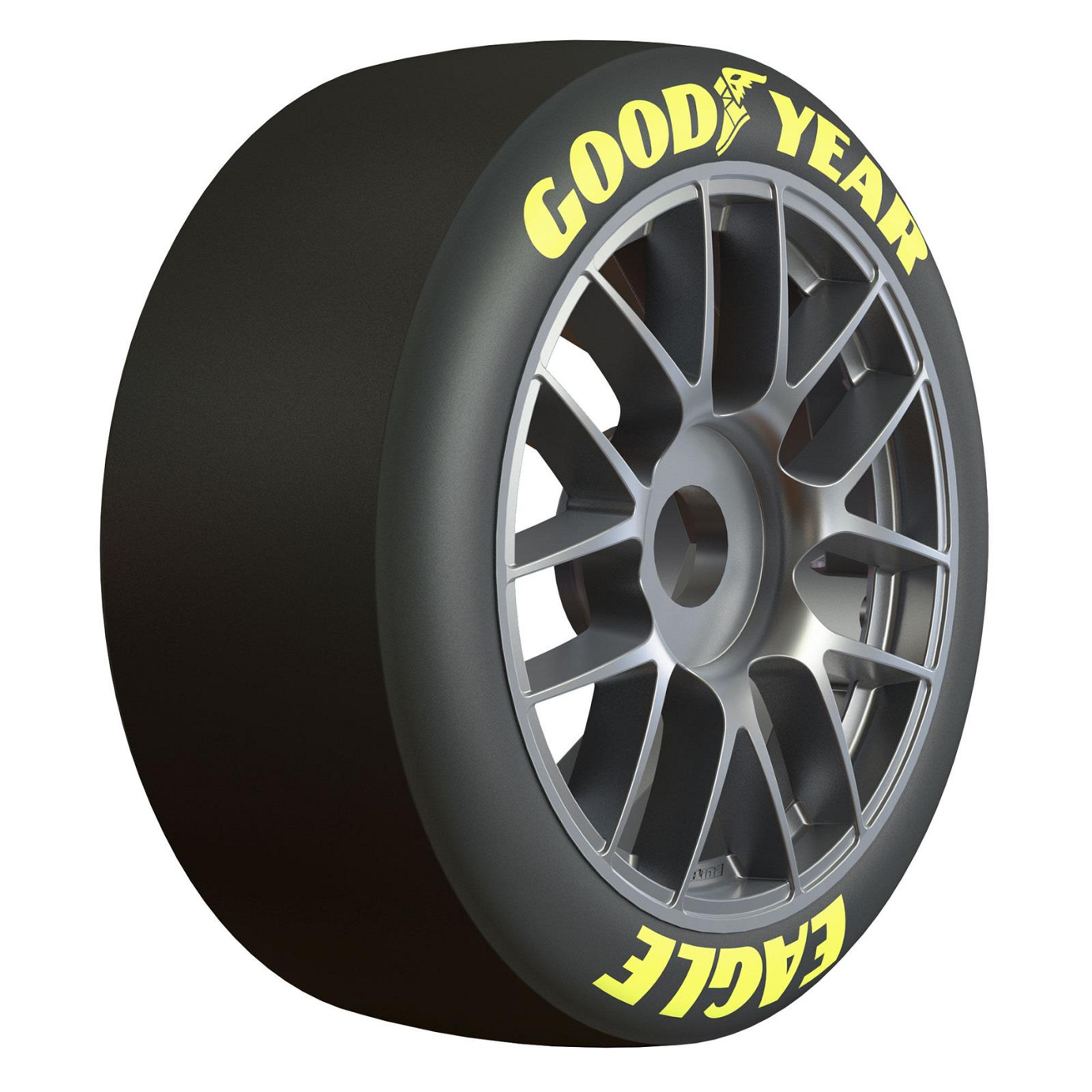 Proline 1/7 Goodyear Nascar Cup Belted Tyres Mounted on 14 Spoke Wheels