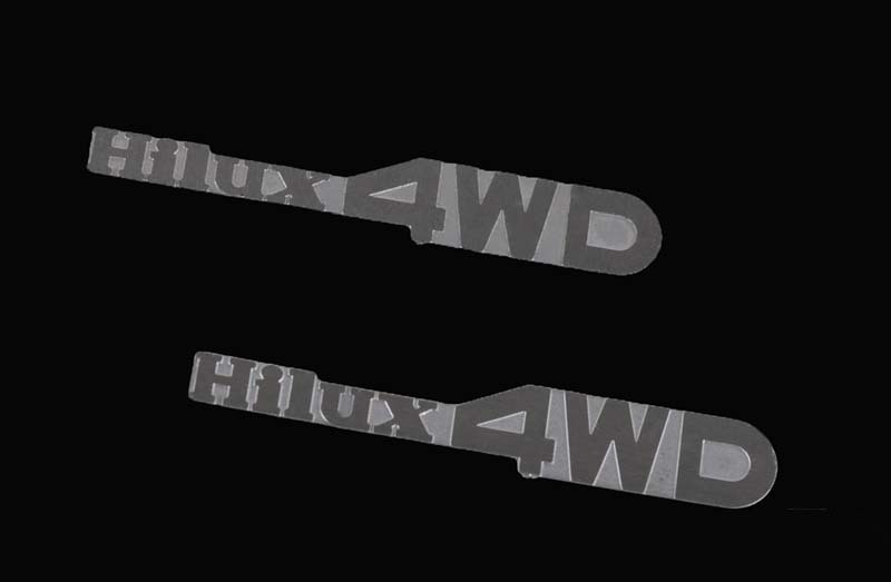 1/10 Hilux 4WD Emblem Set for Mojave and Hilux Body