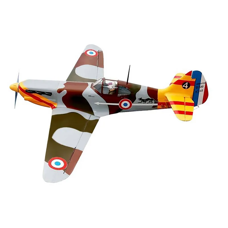 Seagull Models Dewoitine D-520 71inch 30cc ARF with Electric Retracts, Matte Fin