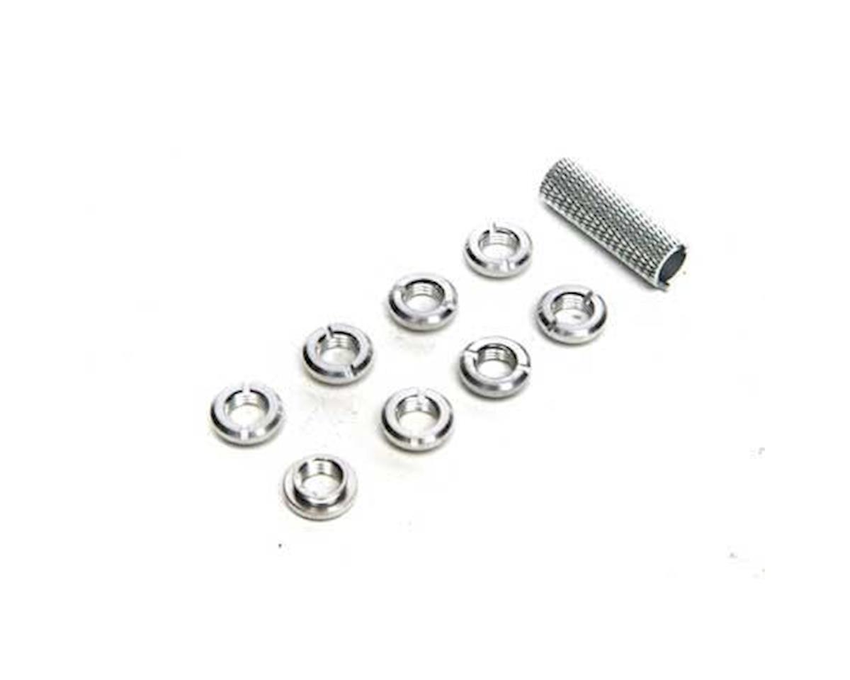 Spektrum Radio Silver Switch Nuts with Wrench, 8pcs