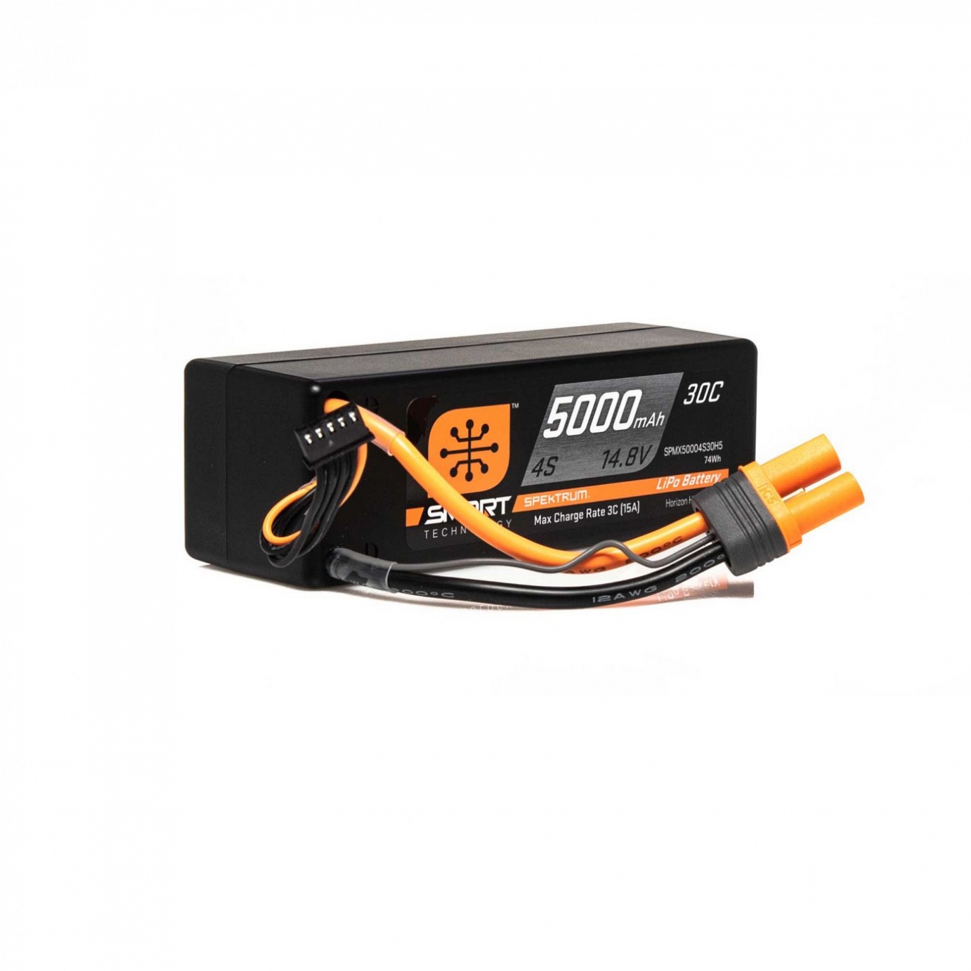 5000mah 4S Spektrum 14.8v 30C Smart Hard Case LiPo Battery with