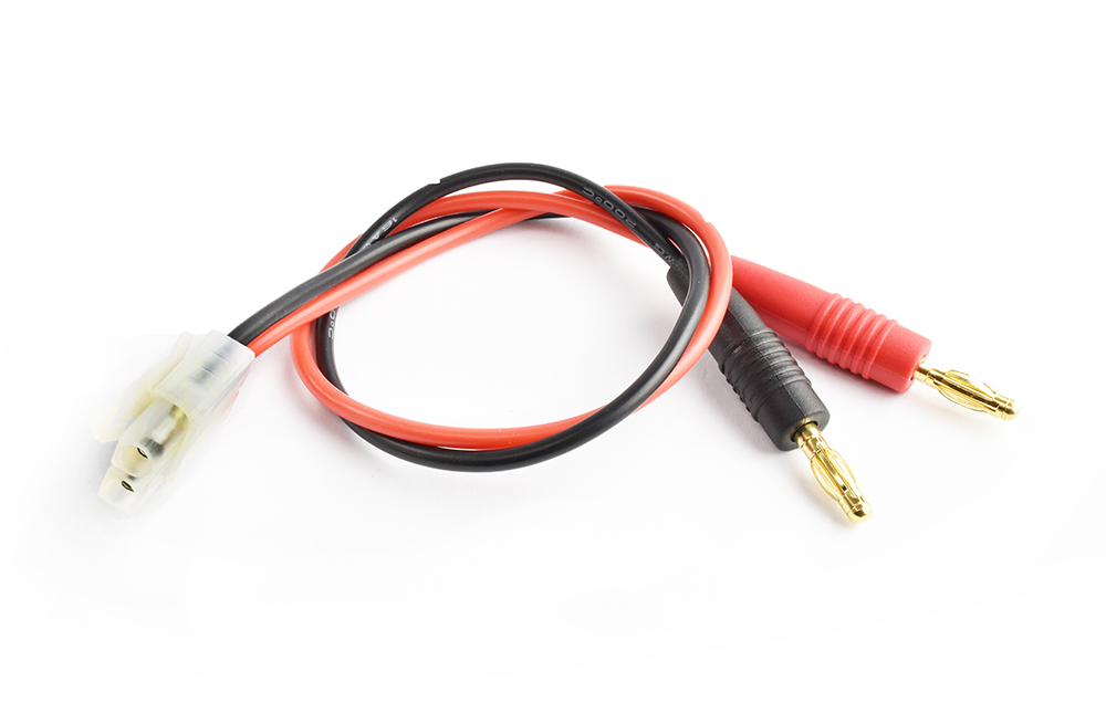 Tamiya Male to 4.0mm connector charging cable16AWG 30cm silicone