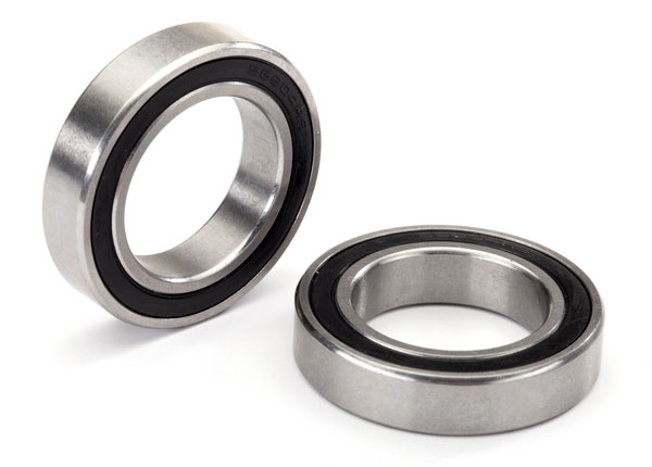 T/XAS BALL BEARING, BLK RUBBER, STAINLESS (20X32X7MM) (2)
