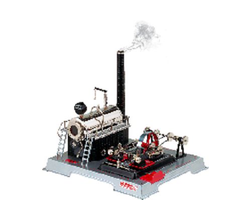 WILESCO D22 STEAM ENGINE WITH TWIN CYLINDERS AND
