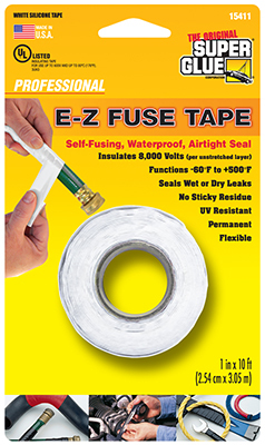 ZAP Super Glue E-Z Fuse Tape White 10 foot roll